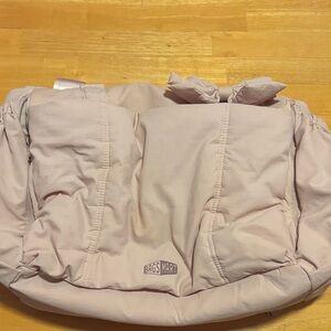 BAGSMART Light Pink Tote Bag with Bow Accent